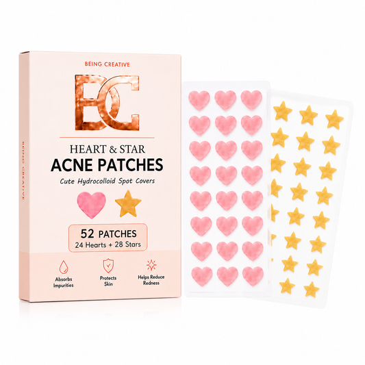 Heart & Star Acne Patches – 52 Count
