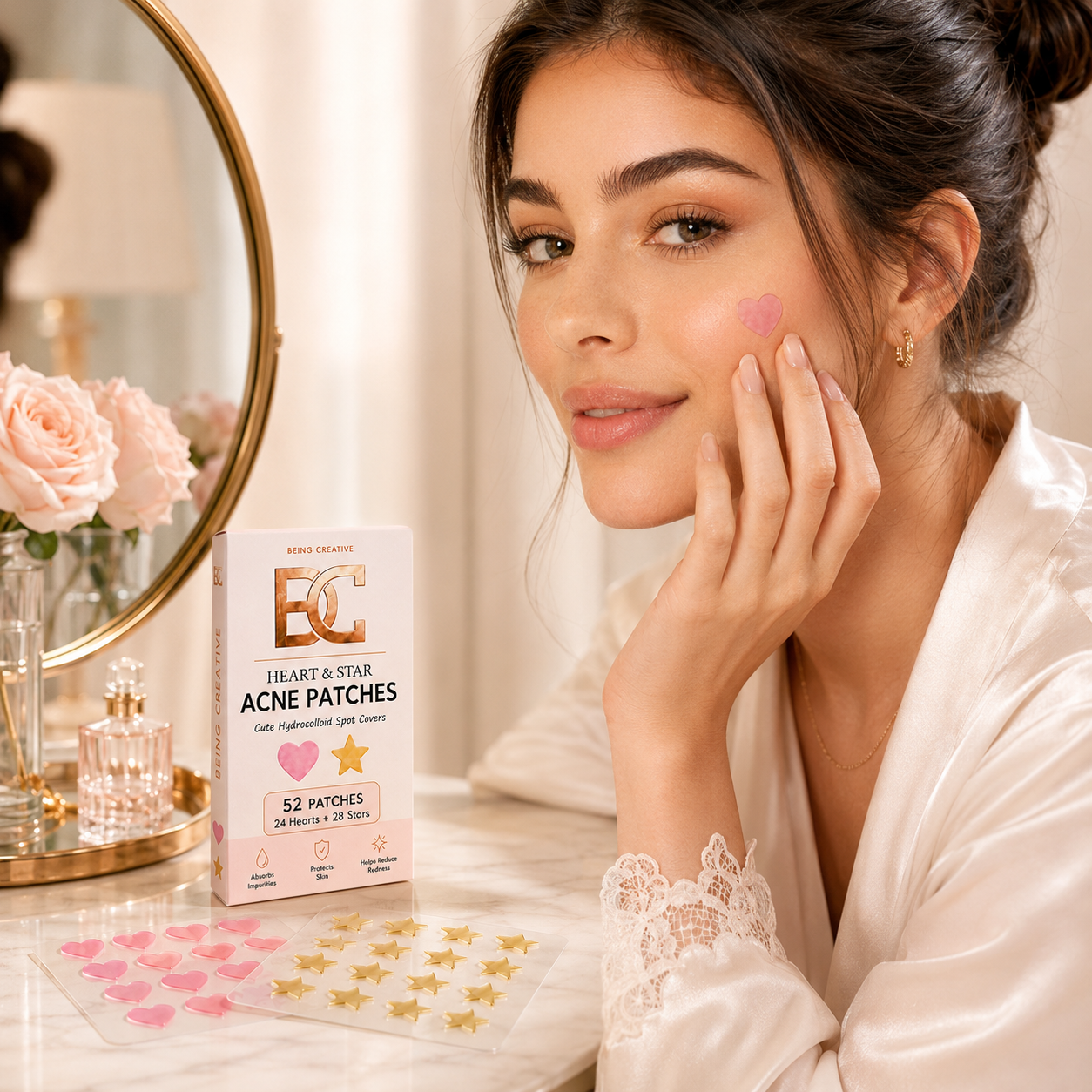 Heart & Star Acne Patches – 52 Count